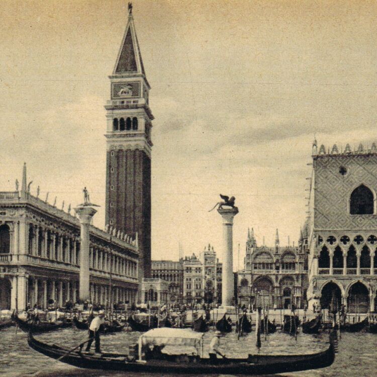 Visione dal Canal Grande su Piazza San Marco.