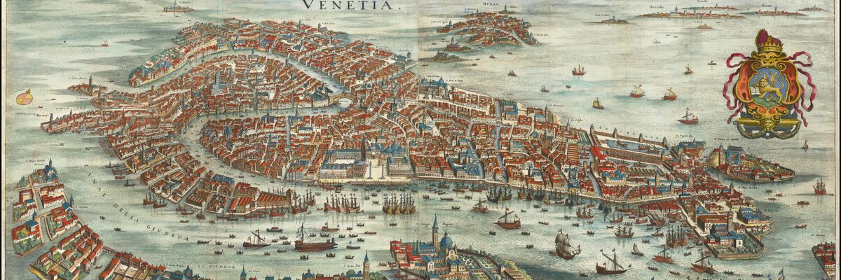 Map of Venice - 1636 - Matthäus (Mathaeus) Merian
