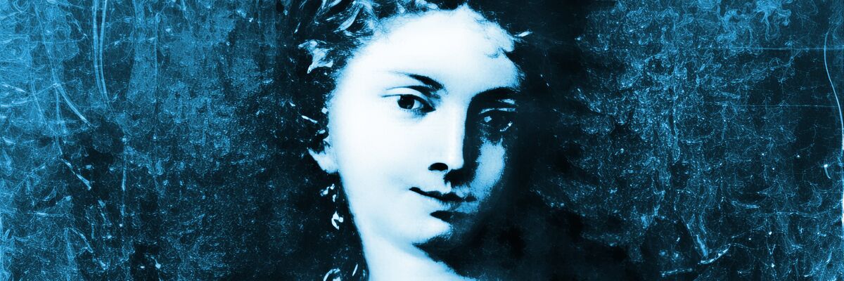 Presumed portrait of Sara Copio Sullam (author unknown, image reconstruction and post-processing by Marco Trevisan, Bazzmann+Venipedia)