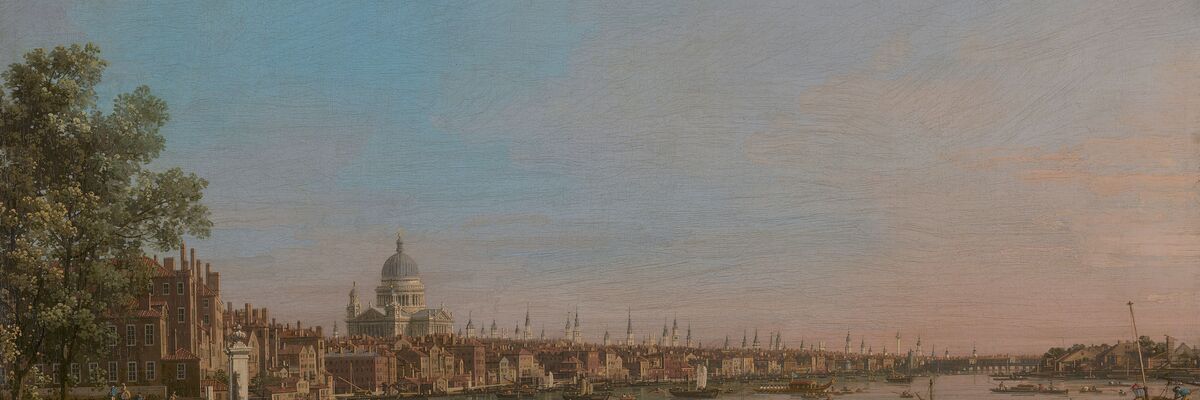 La città vista dalla terrazza della Somerset House, ca. 1750, Antonio Canal detto Canaletto