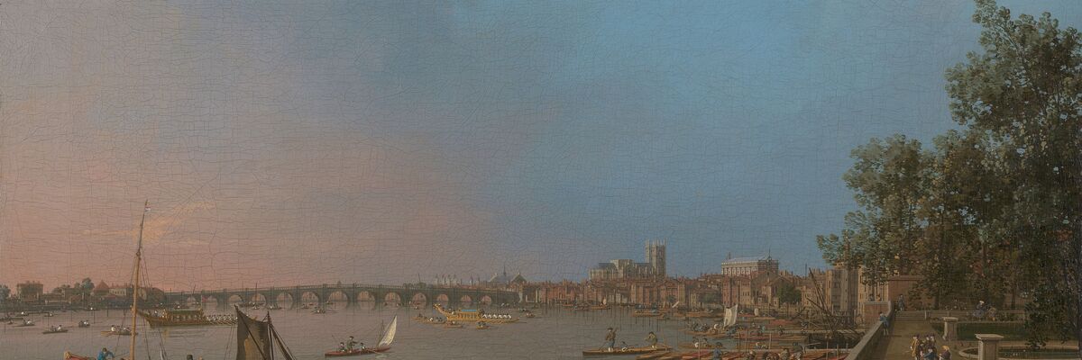 Westminster vista dalla terrazza della Somerset House, ca. 1750, Antonio Canal detto Canaletto
