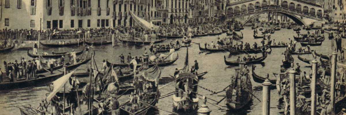 Regata e festa in Canal Grande.