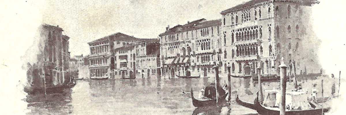 I palazzi Rezzonico, Giustiniani e Foscari del sestiere Dorsoduro.