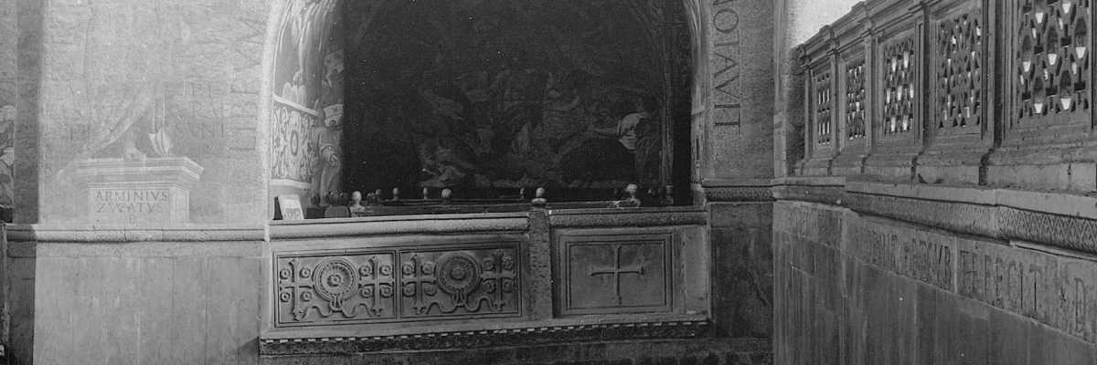 Una caratteristica loggia interna alla Basilica di San Marco (Brooklyn Museum).