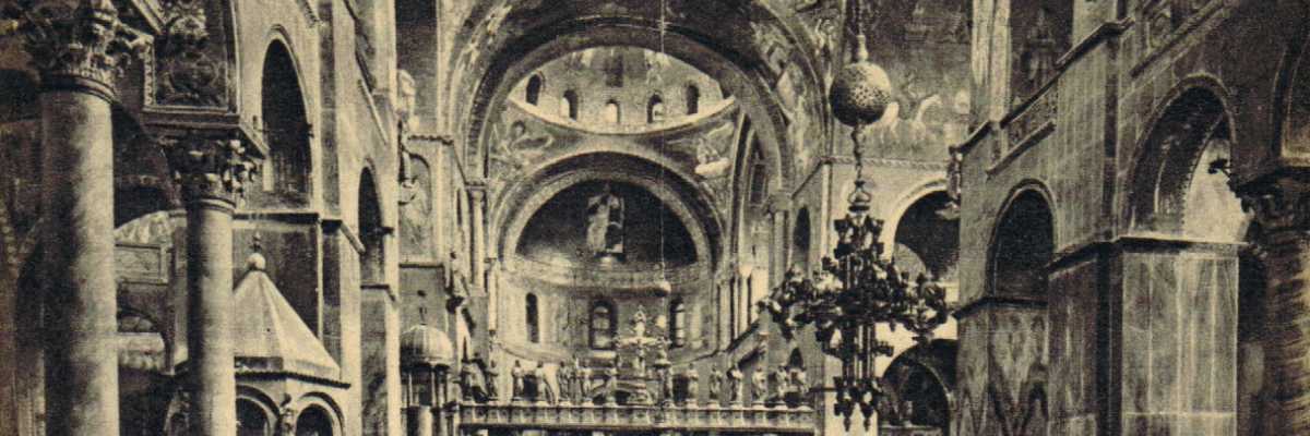L'interno della Basilica di San Marco con i suoi splendidi mosaici.