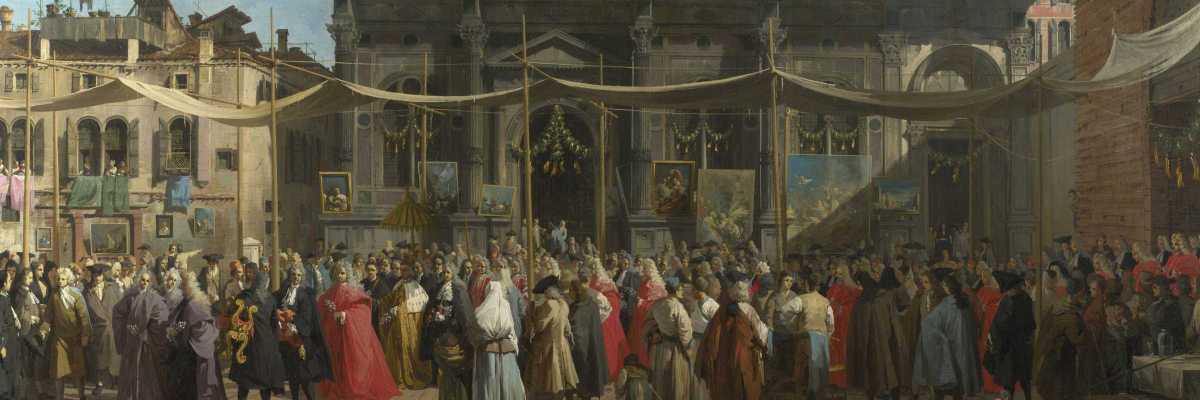 The feast of San Rocco, Canaletto (Wikimedia Commons)