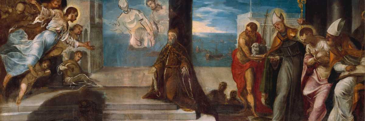 acopo Tintoretto, Doge Alvise Mocenigo presented to the Redeemer, The Met Fifth Avenue New York