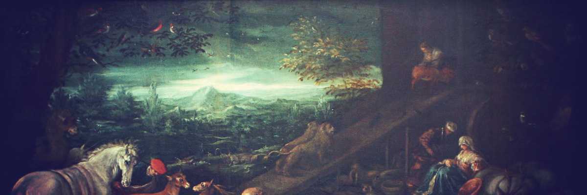 Frammento di un quadro di Jacopo Bassano.