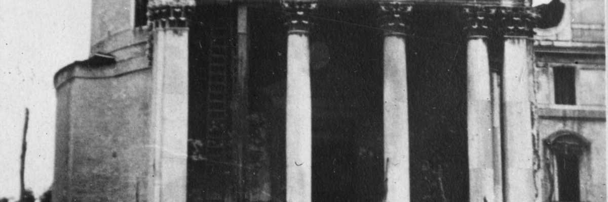 San Simeon Piccolo senza una colonna, durante la Grande Guerra