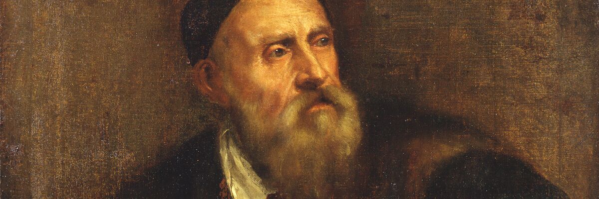 Autoritratto di Tiziano Vecellio, a colori.