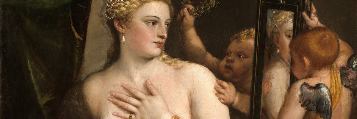 Ritratto di Venere allo specchio (o con lo specchio), di Tiziano.