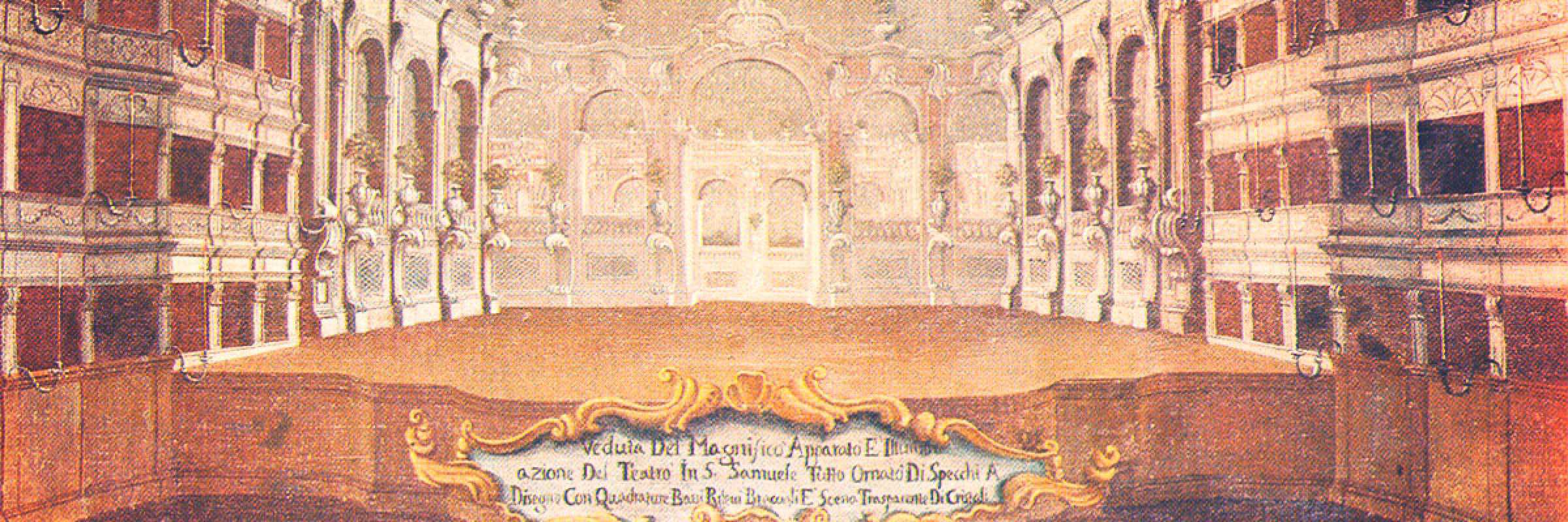 Teatro San Samuele di Venezia, dipinto di Gabriel Bella, XVII secolo