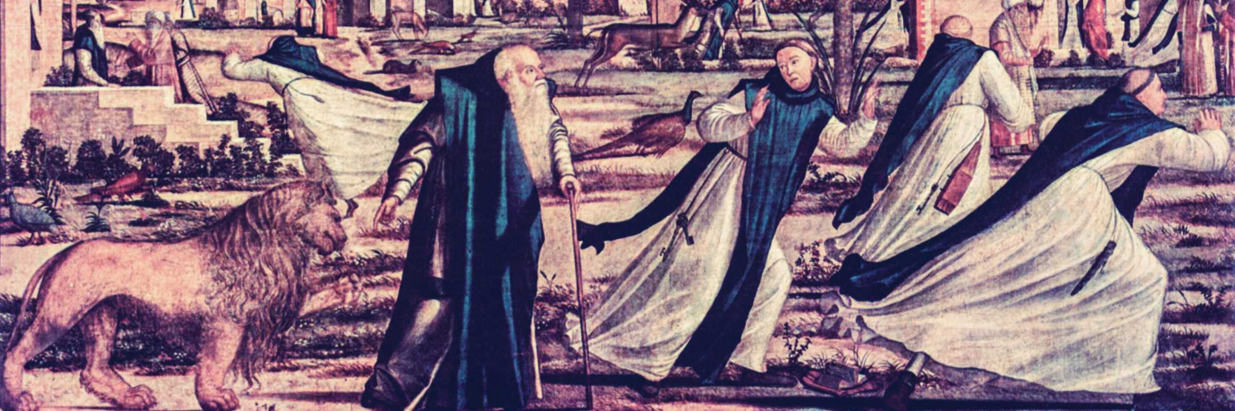 "San Girolamo e il leone nel convento" di Vittore Carpaccio.