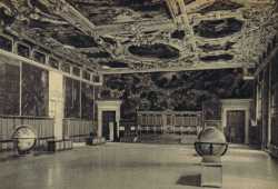 La Sala del Maggior Consiglio all'interno di Palazzo Ducale luogo in cui venivano prese le più importanti decisioni dello Stato veneziano.