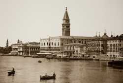 View of the Doge's Palace, Marciana National Library and St. Mark's Columns