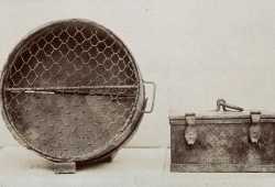 Instruments for disinfecting against plague, coins and letters